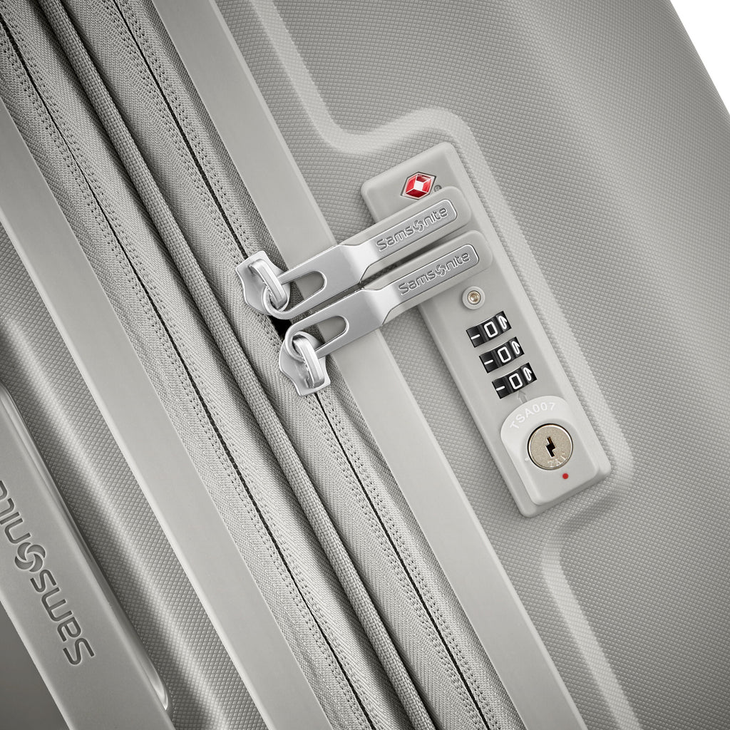 Samsonite Outline Pro Spinner Large in the color Stone Grey.