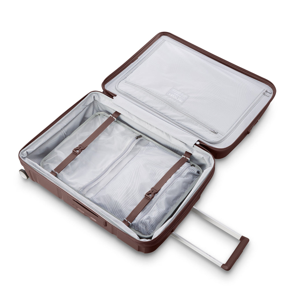 Samsonite Outline Pro Spinner Large in the color Chocolate Mauve.