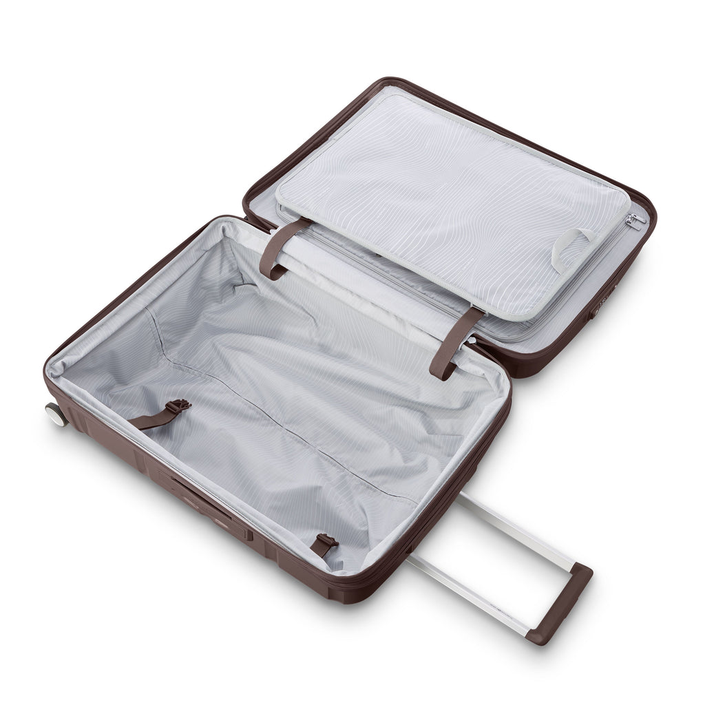 Samsonite Outline Pro Spinner Large in the color Chocolate Mauve.
