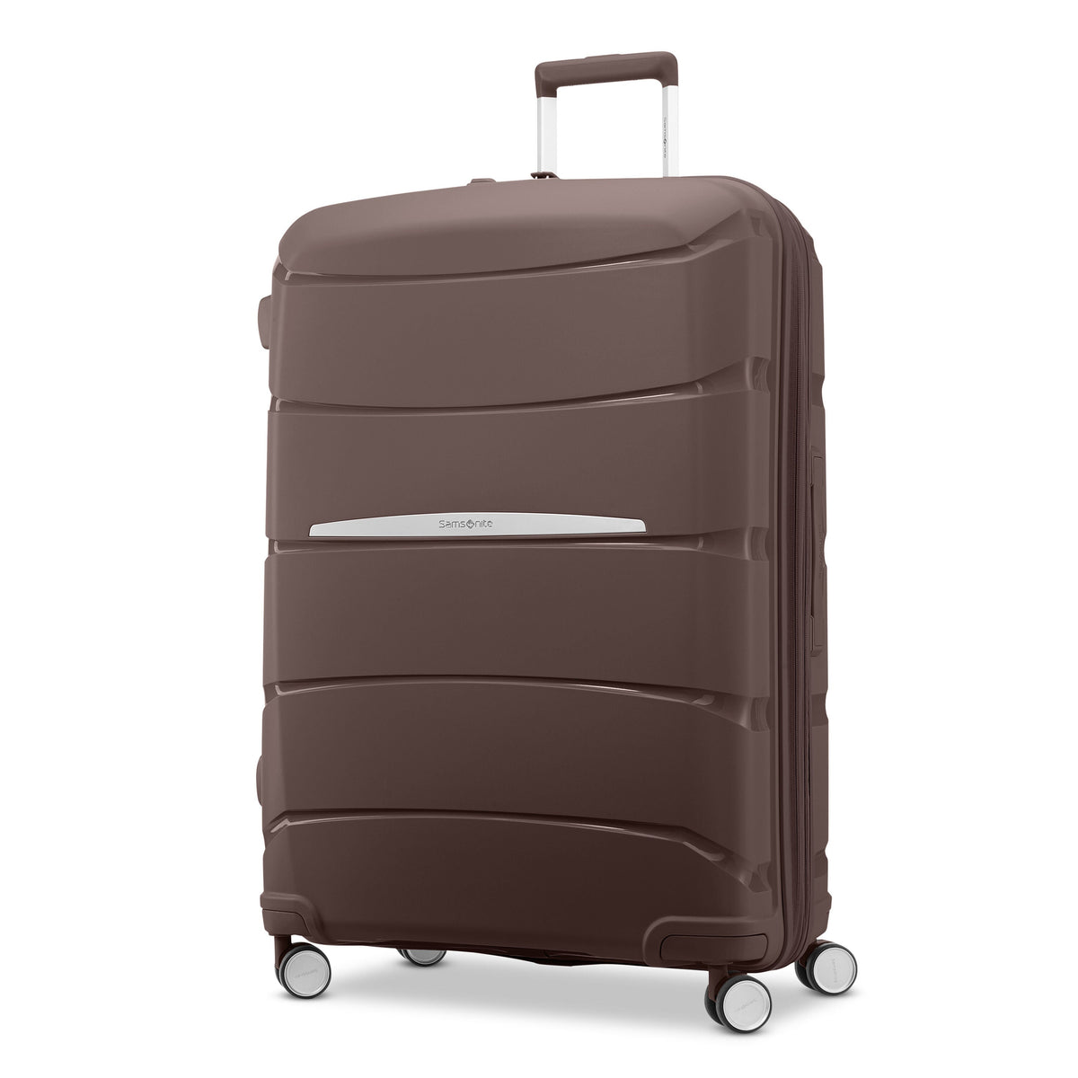 Samsonite Outline Pro Spinner Large in the color Chocolate Mauve.