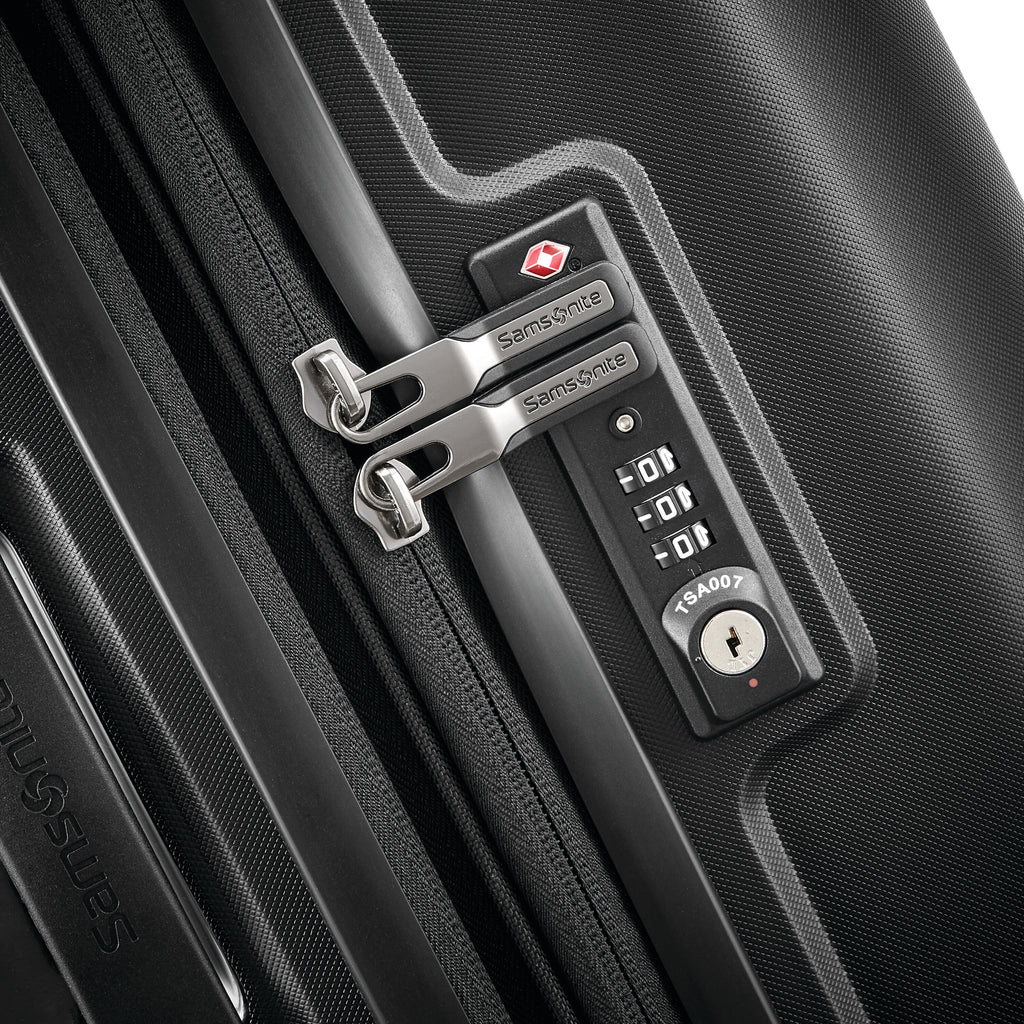 Samsonite Outline Pro Spinner Large in the color Midnight Black.