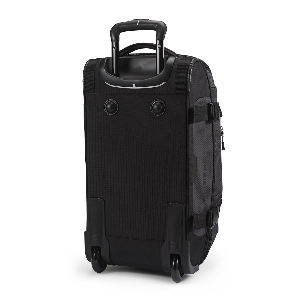 High Sierra Fairlead 22" Drop Bottom Duffle in the color Mercury/Black.