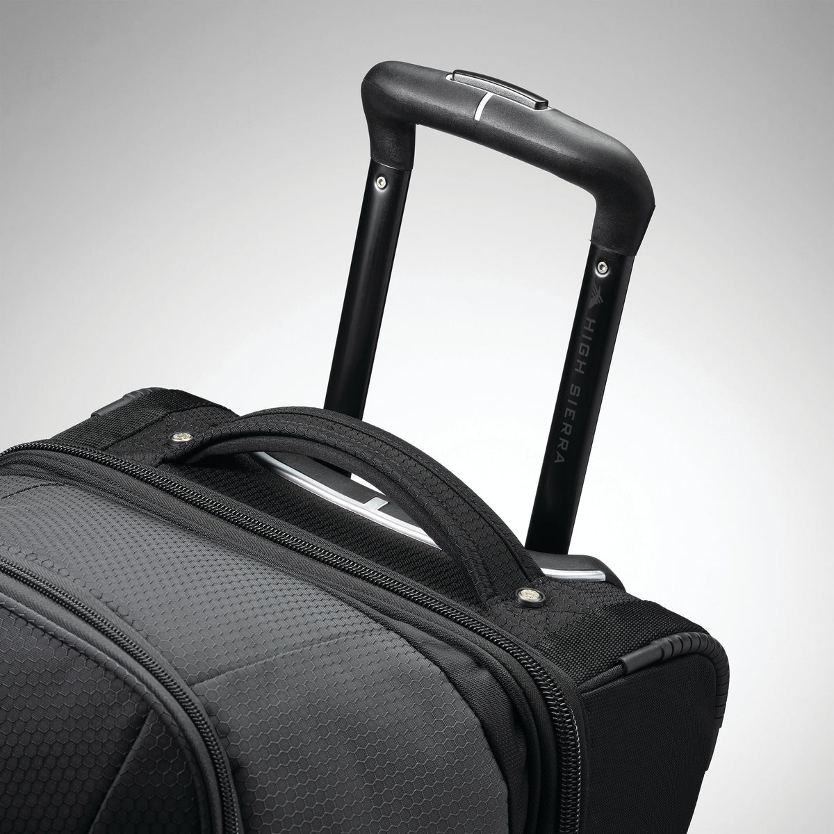 High Sierra Fairlead 28" Drop Bottom Duffle in the color Mercury/Black.