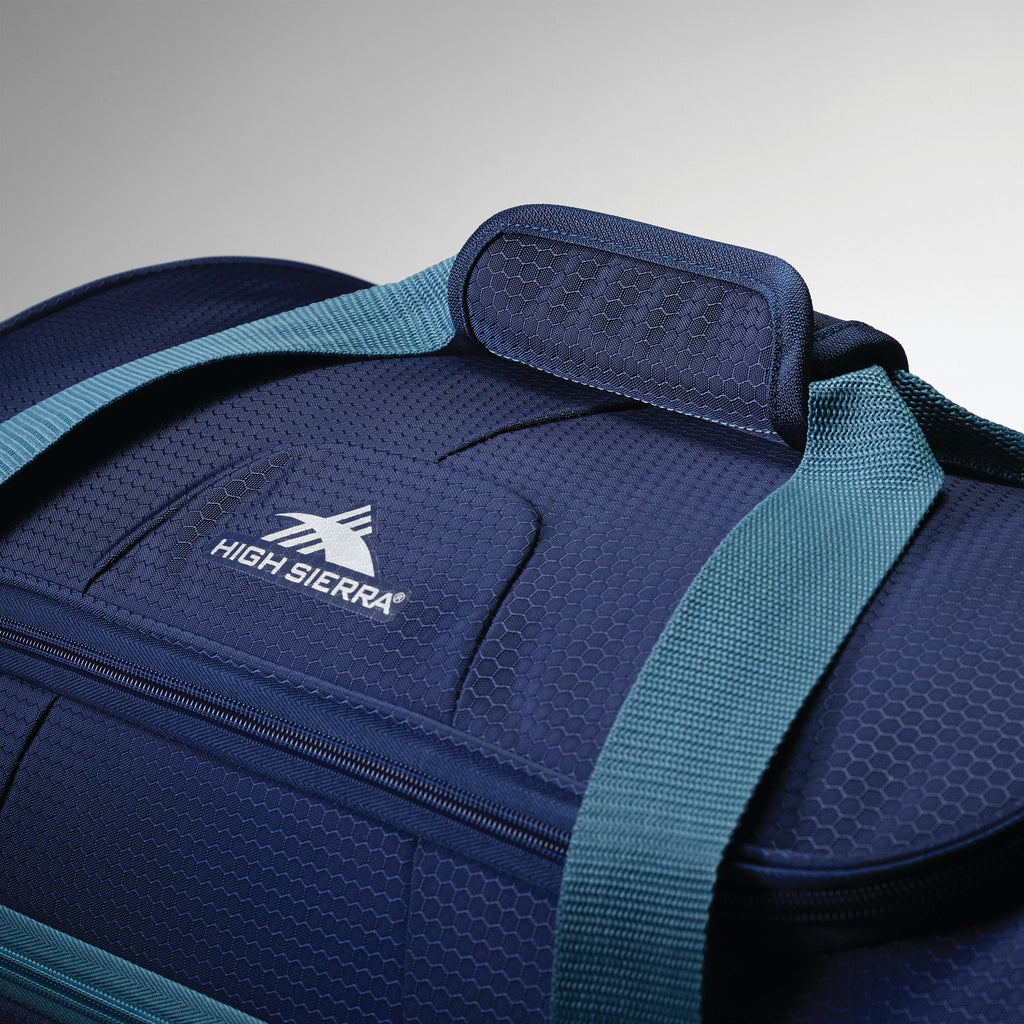 High Sierra Fairlead 28" Drop Bottom Duffle in the color True Navy/Graphite Blue.