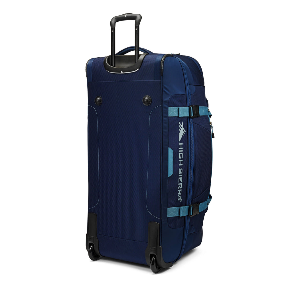 High Sierra Fairlead 34" Drop Bottom Duffle in the color True Navy/Graphite Blue.