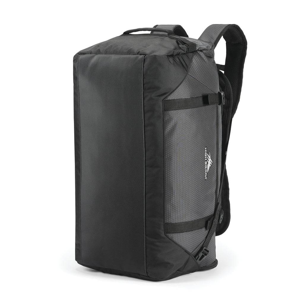 High Sierra Fairlead Convertible Duffle in the color Mercury/Black.