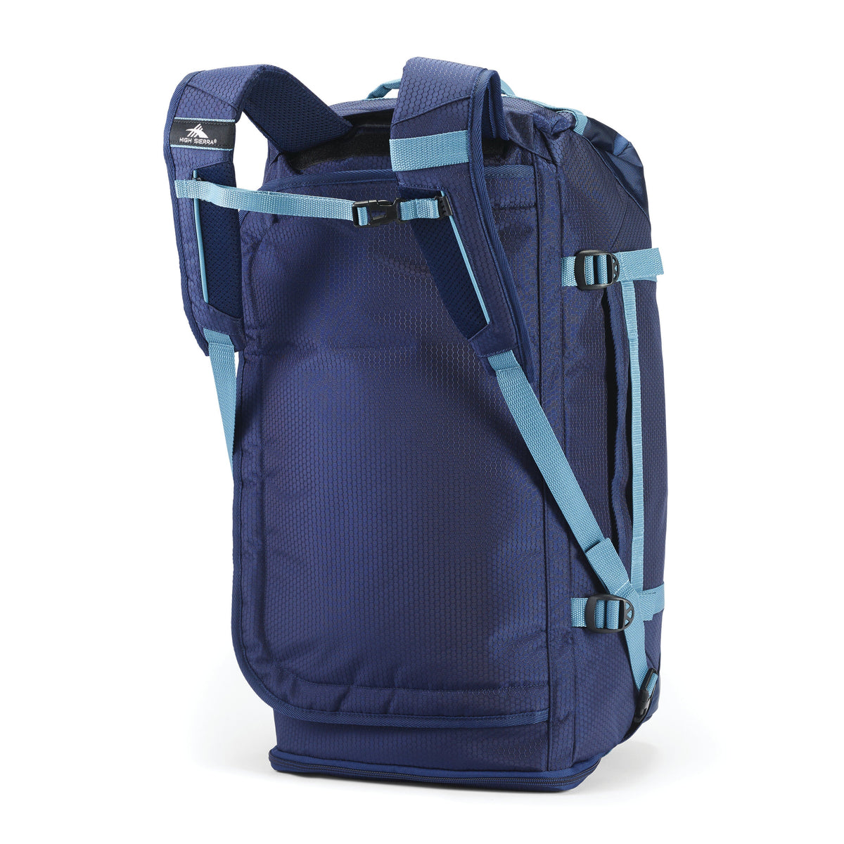 High Sierra Fairlead Convertible Duffle in the color True Navy/Graphite Blue.