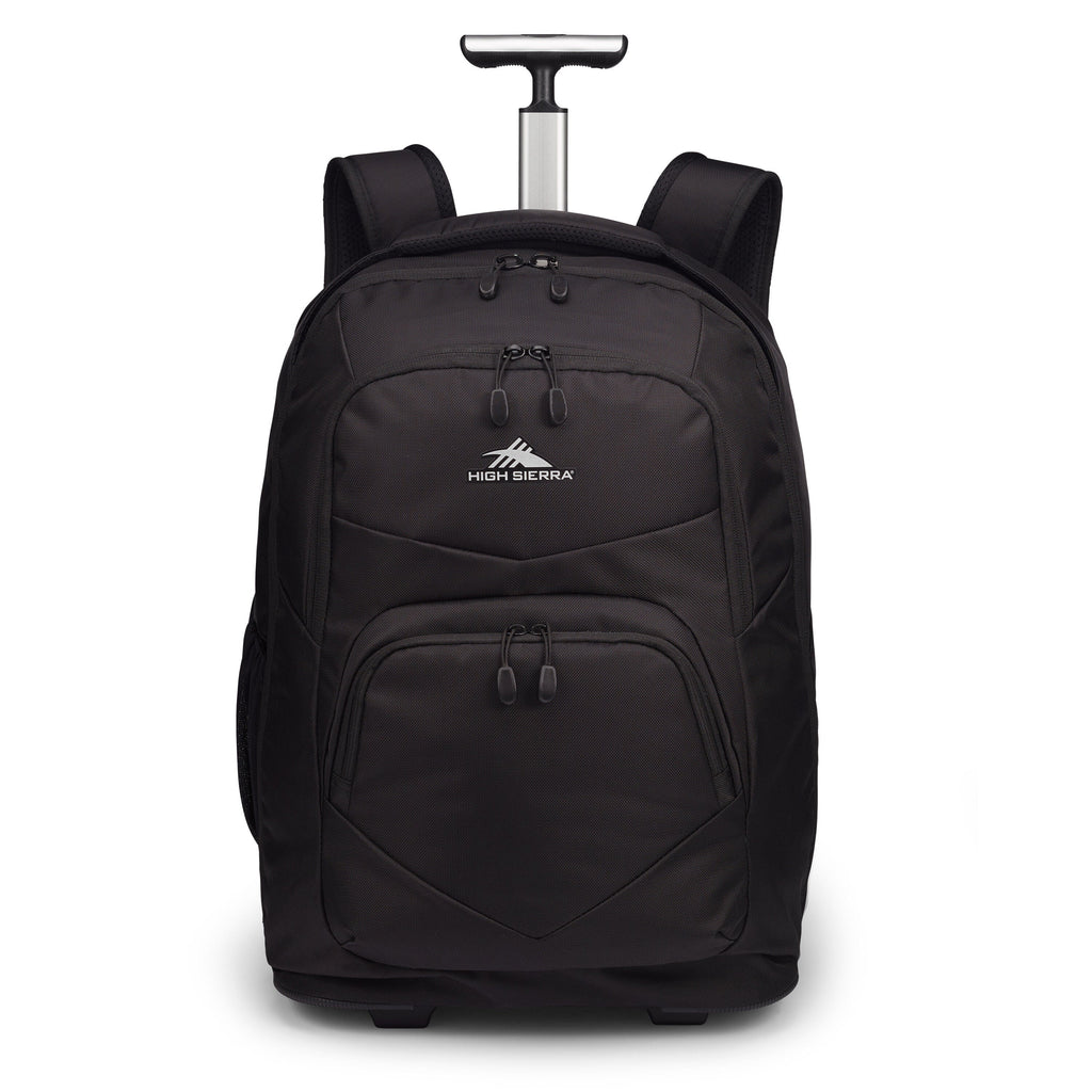 High Sierra Freewheel Pro Wheeled Backpack in the color Black.