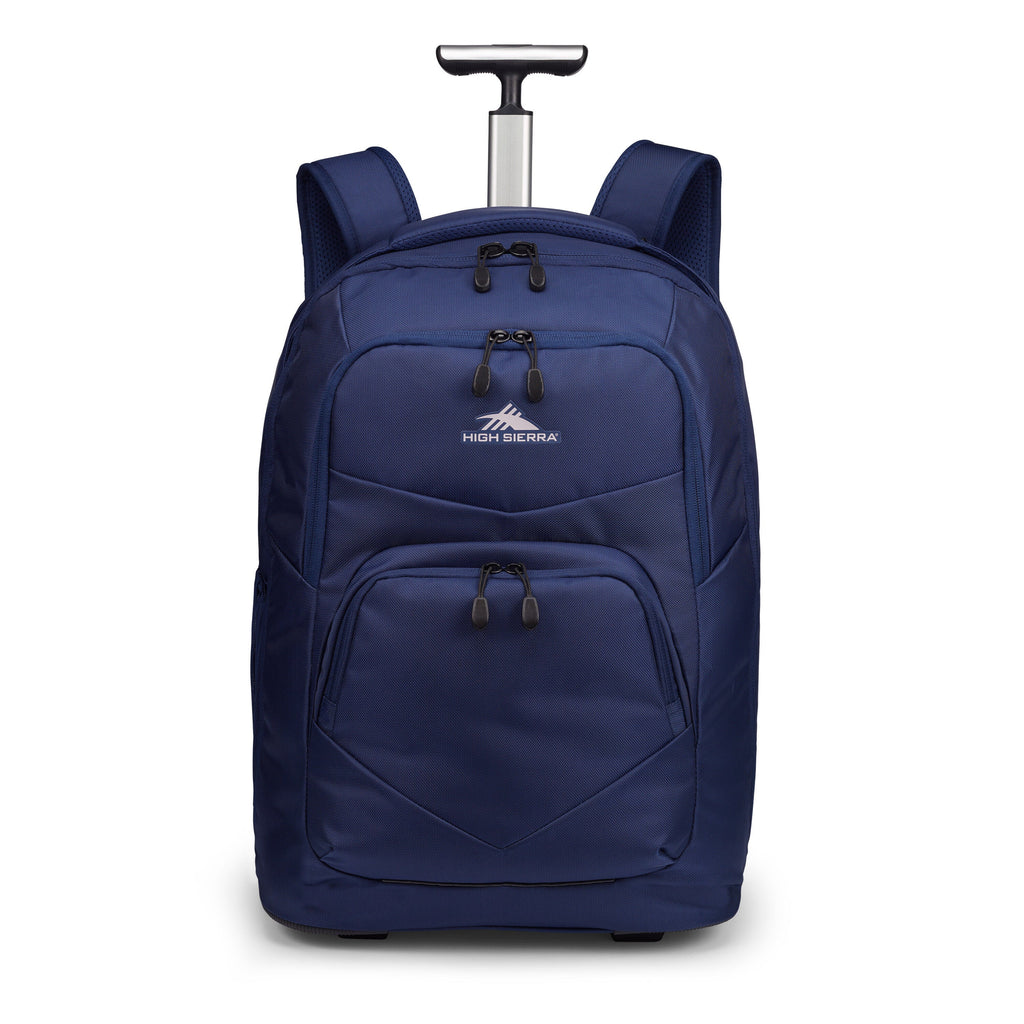 High Sierra Freewheel Pro Wheeled Backpack in the color True Navy.