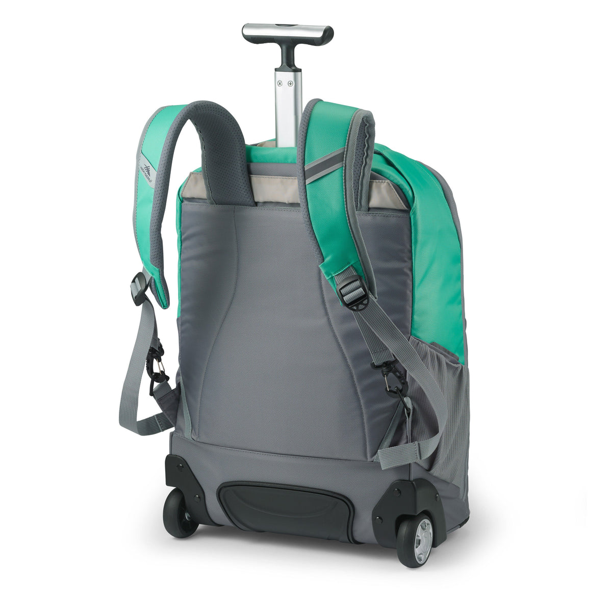 High Sierra Freewheel Pro Wheeled Backpack in the color Aquamarine/White.
