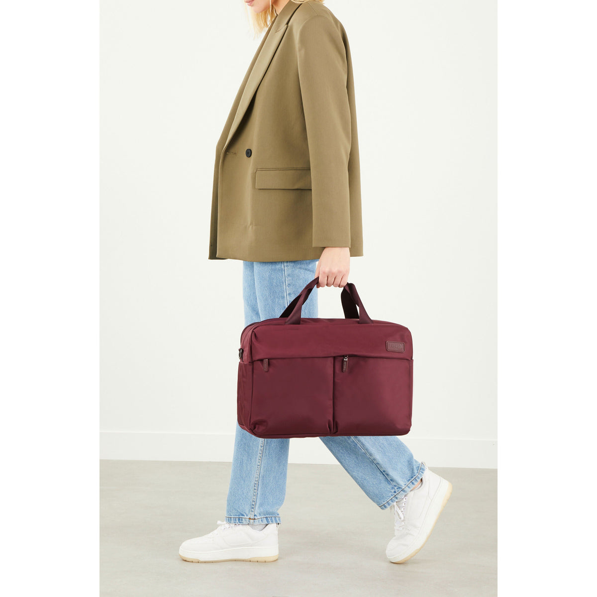 Lipault City Plume 24H Bag in the color Bordeaux.