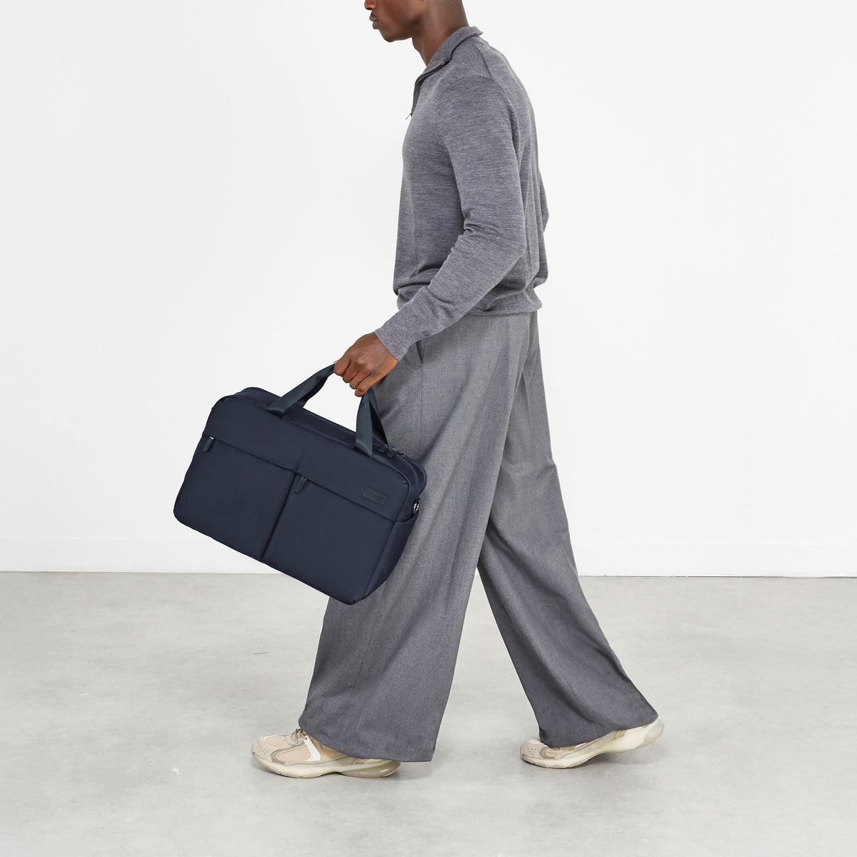 Lipault City Plume 24H Bag in the color Midnight Blue.