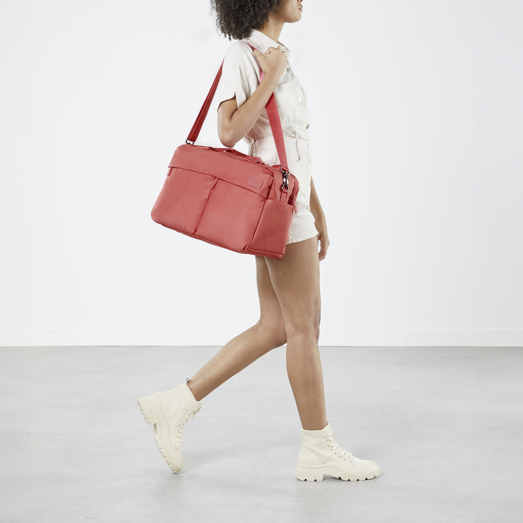 Lipault City Plume 24H Bag in the color Guava Juice.