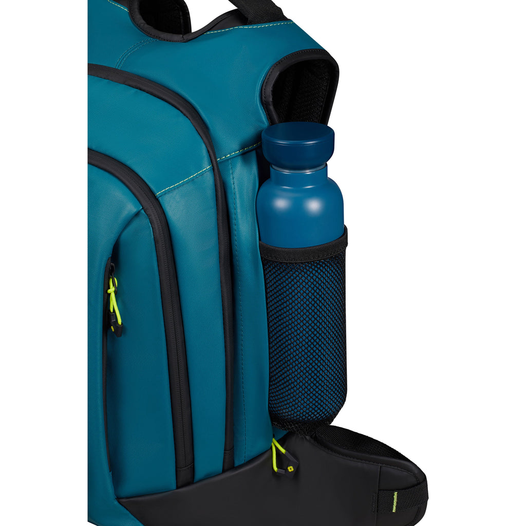 Samsonite Prodiver Laptop Backpack (Medium) in the color Petrol Blue/Lime.