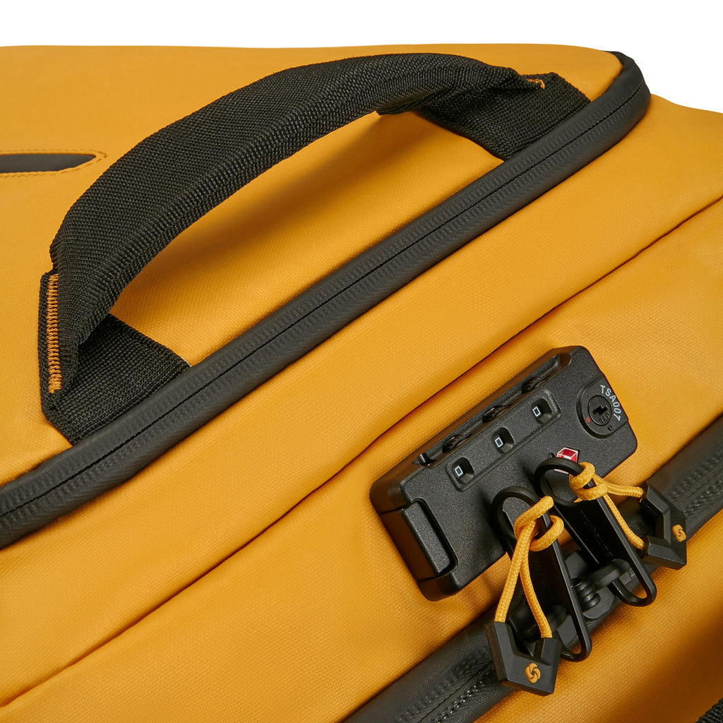 Samsonite Prodiver Wheeled Duffle Backpack (55/20) in the color Yellow.