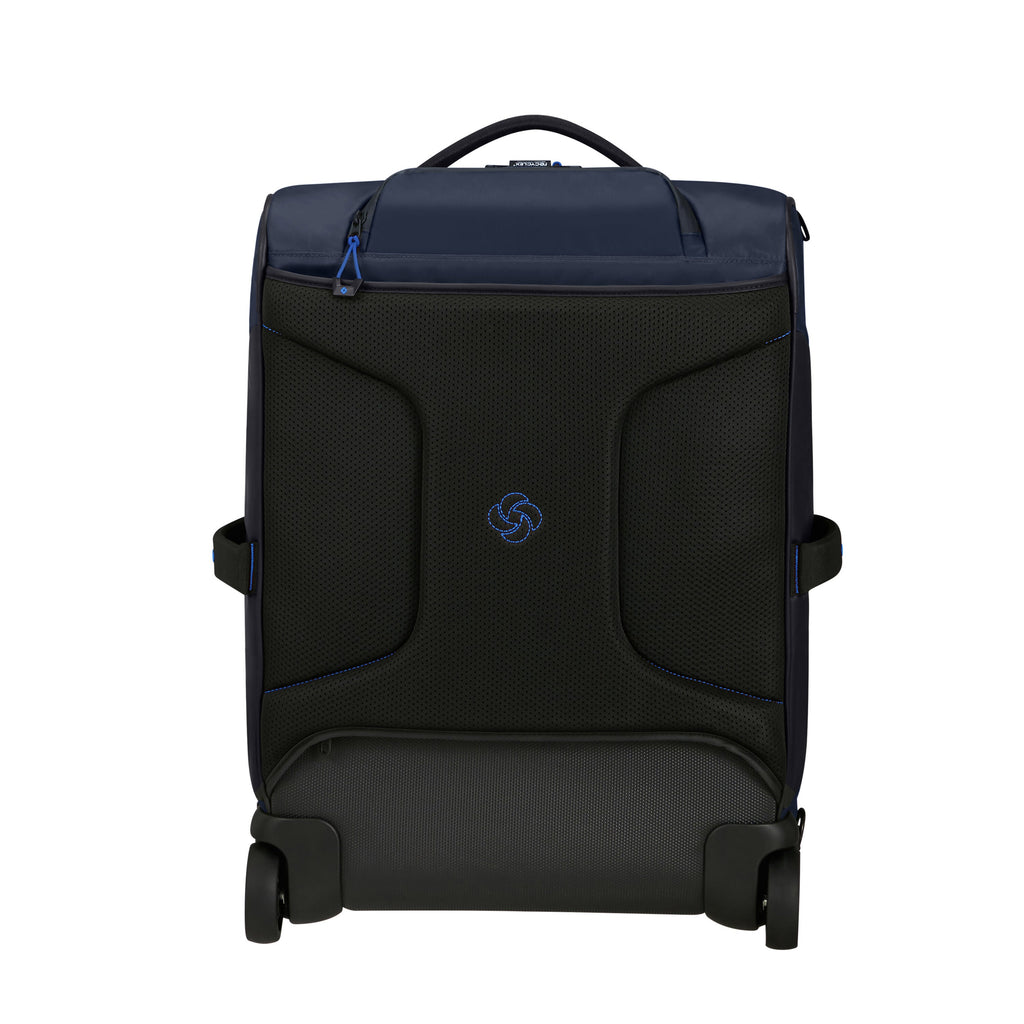 Samsonite EcoDiver Wheeled Duffle Backpack (55/20) in the color Blue Nights.