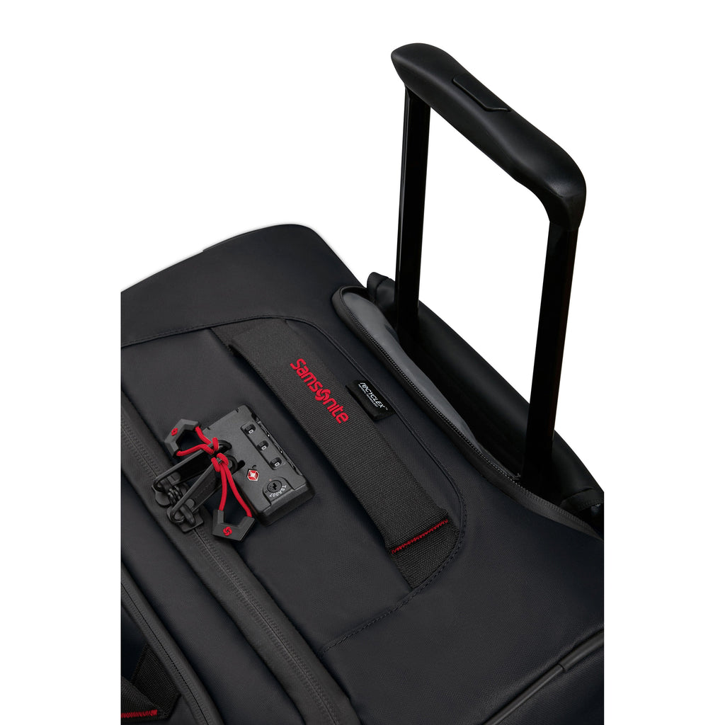 Samsonite EcoDiver Wheeled Duffle Backpack (55/20) in the color Black.