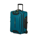 Samsonite Prodiver Wheeled Duffle Backpack (55/20) in the color Petrol Blue/Lime.