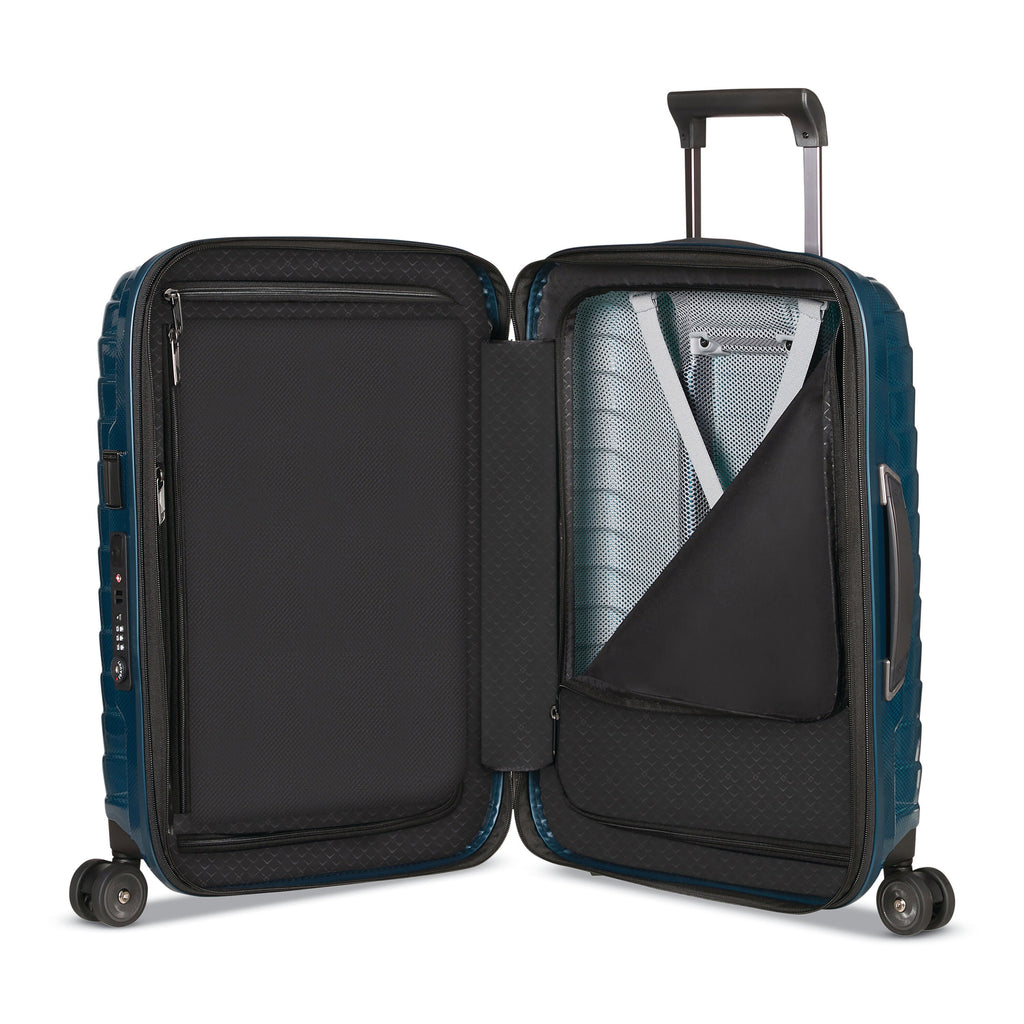 Samsonite Proxis Spinner Carry-On™ in the color Petrol Blue.
