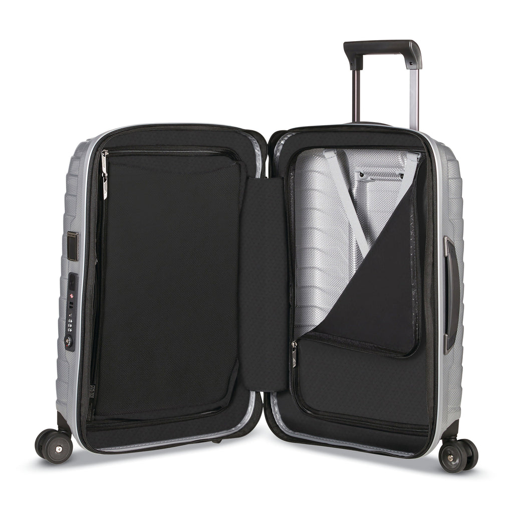Samsonite Proxis Spinner Carry-On™ in the color Silver.