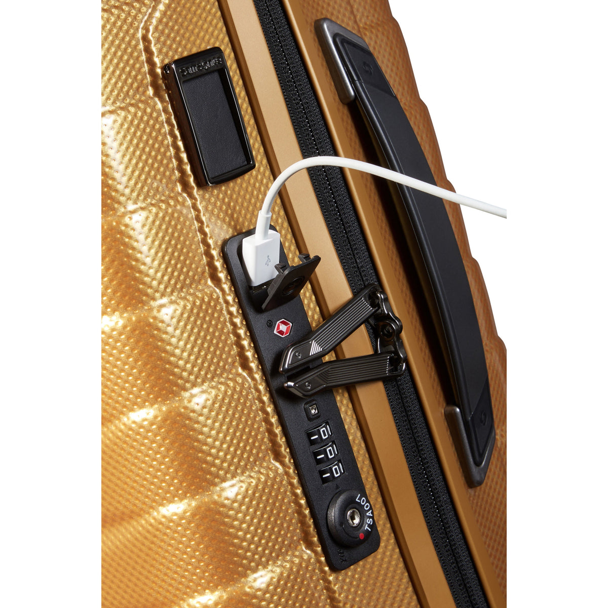 Samsonite Proxis Spinner Carry-On™ in the color Honey Gold.