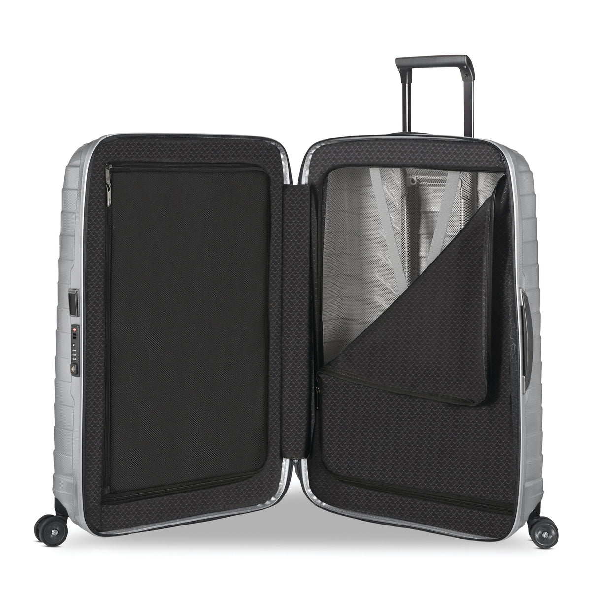 Samsonite Proxis Spinner Large (28) in the color Silver.