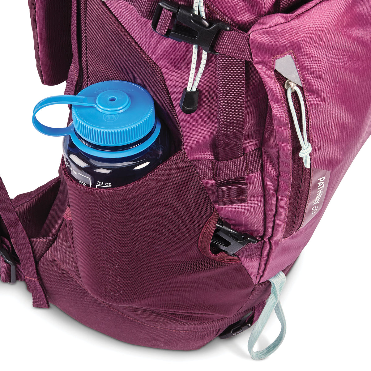 High Sierra Pathway 2.0 Women 60L Frame Pack in the color Berry/Maroon.