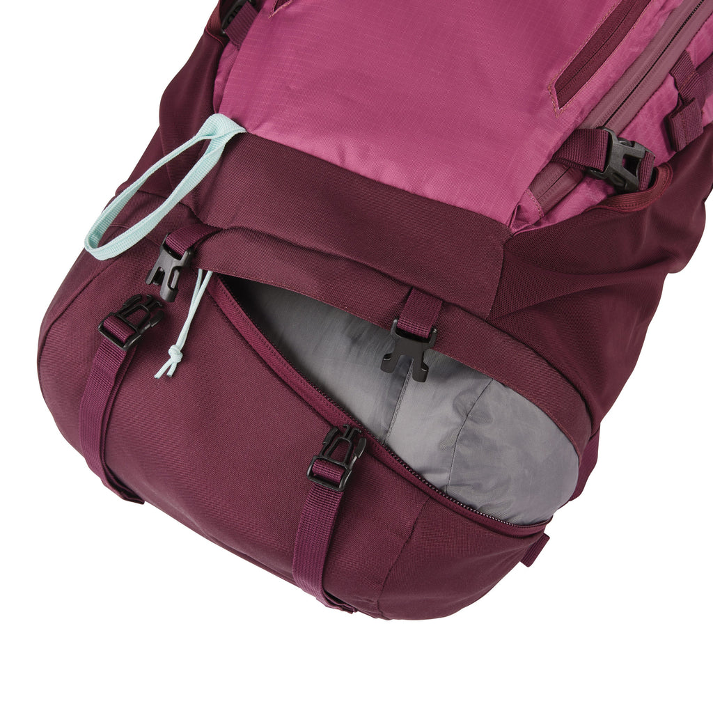 High Sierra Pathway 2.0 Women 60L Frame Pack in the color Berry/Maroon.