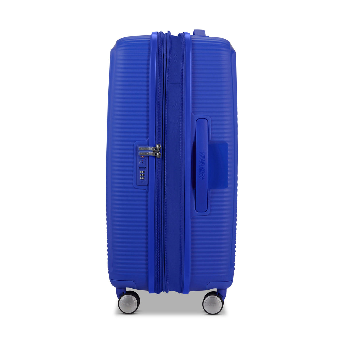 American Tourister Curio 3 Piece Set in the color Cobalt Blue.