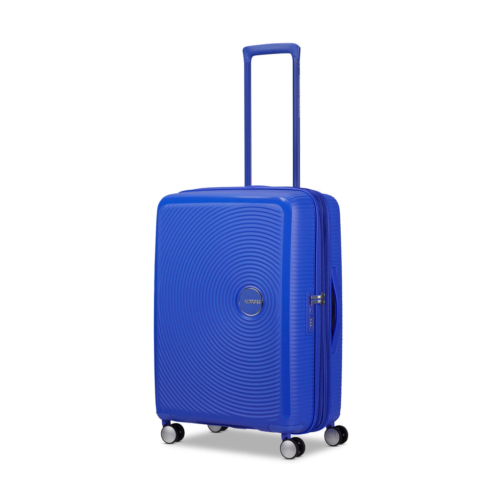 American Tourister Curio 3 Piece Set in the color Cobalt Blue.