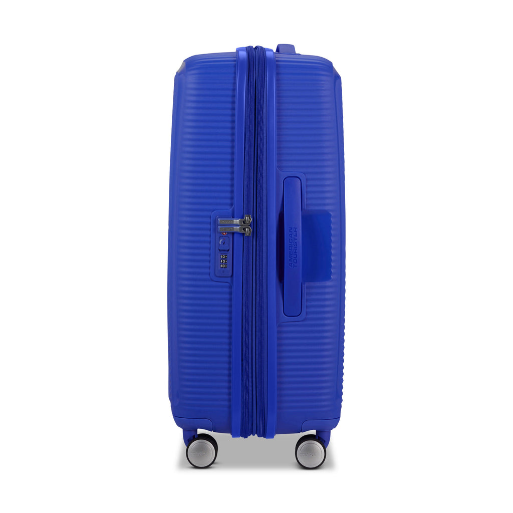American Tourister Curio 3 Piece Set in the color Cobalt Blue.