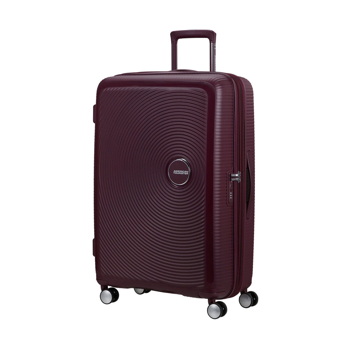 American Tourister Curio Spinner Large in the color Wild Cherry.