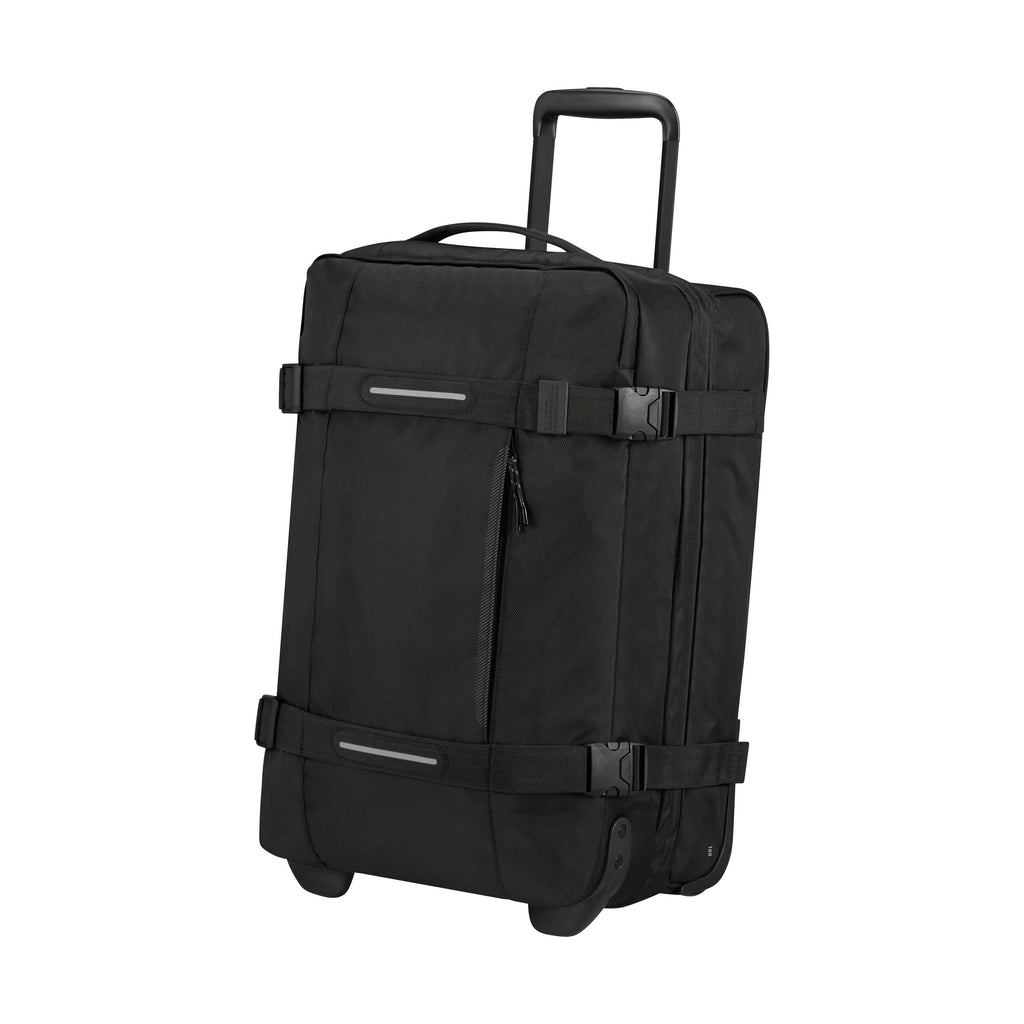 American Tourister Urban Track Small Wheeled Duffle (21.5") in the color Asphalt Black.