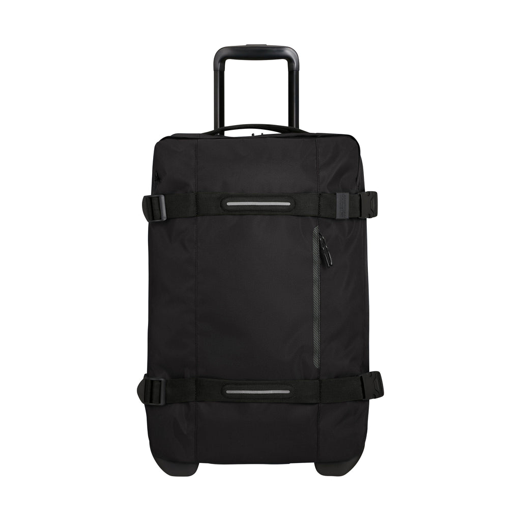American Tourister Urban Track Small Wheeled Duffle (21.5") in the color Asphalt Black.