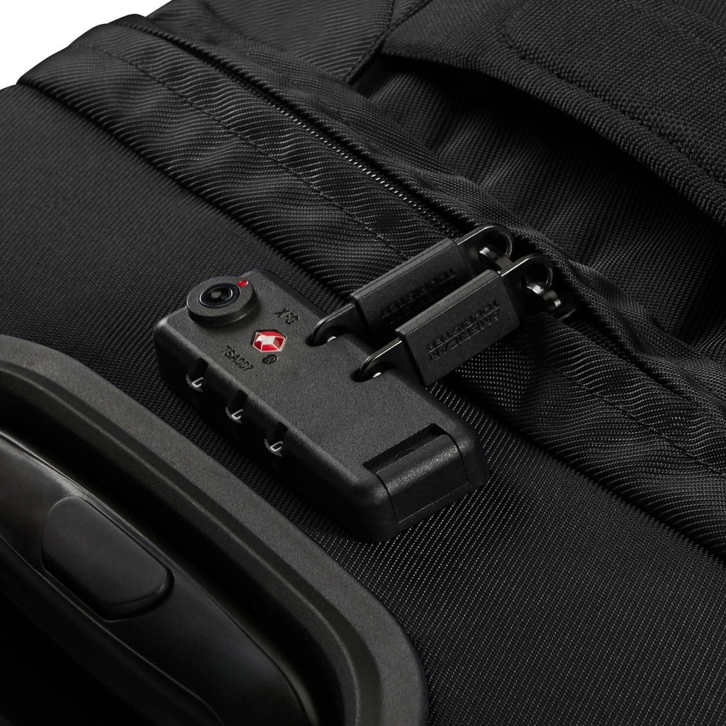 American Tourister Urban Track Small Wheeled Duffle (21.5") in the color Asphalt Black.