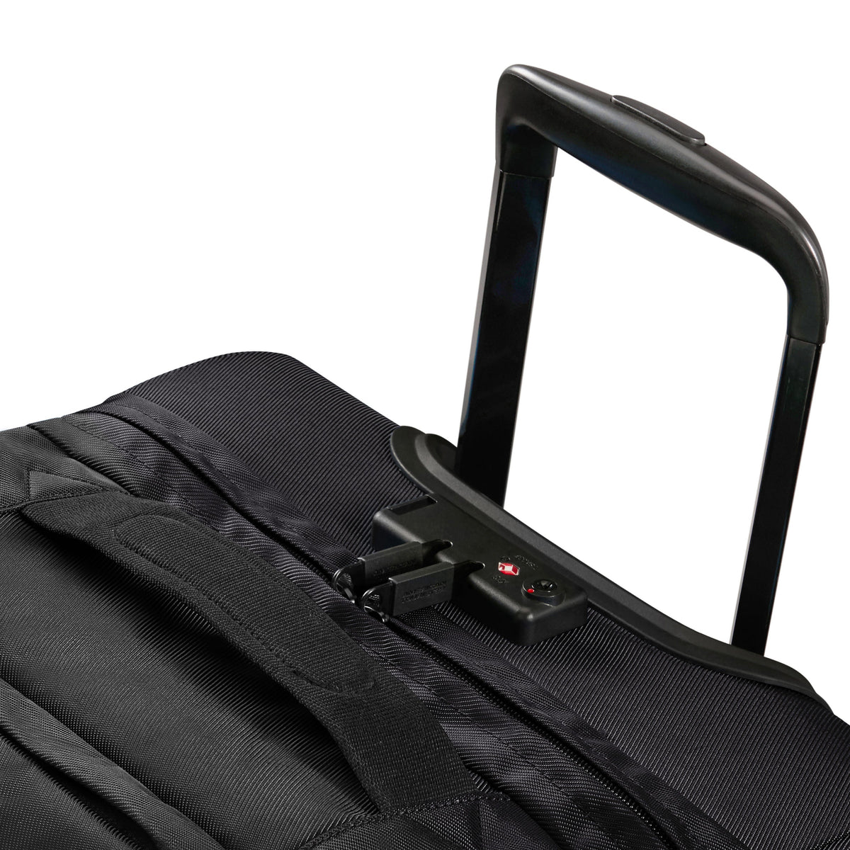 American Tourister Urban Track Small Wheeled Duffle (21.5") in the color Asphalt Black.