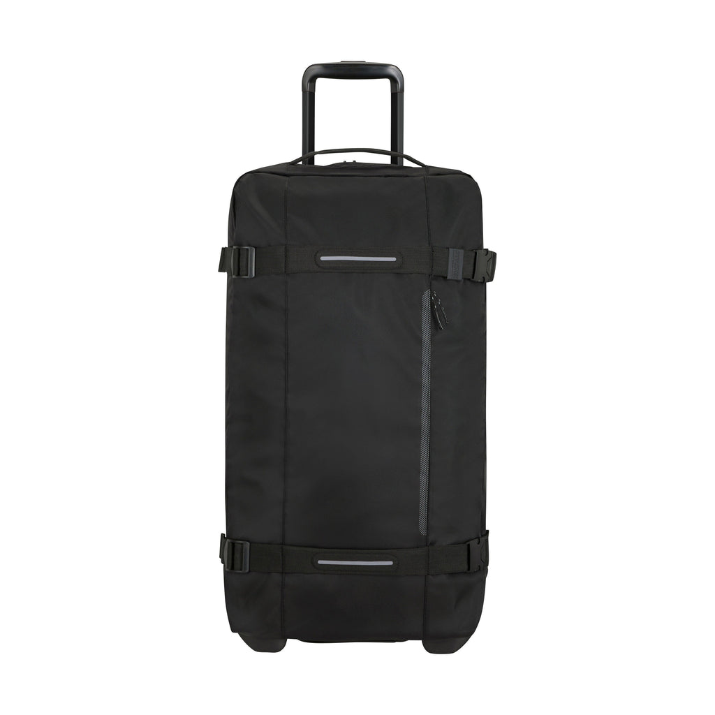 American Tourister Urban Track Medium Wheeled Duffle (27") in the color Asphalt Black.
