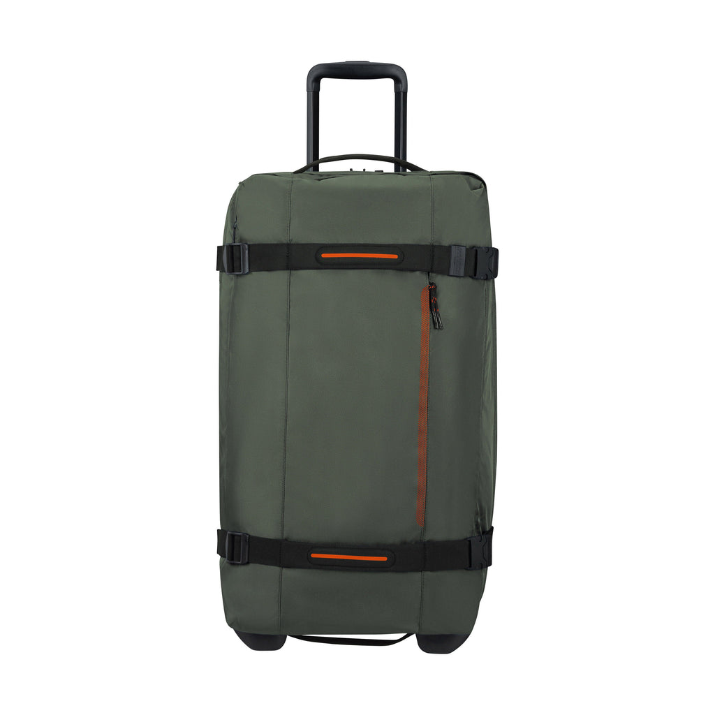 American Tourister Urban Track Medium Wheeled Duffle (27") in the color Dark Khaki.