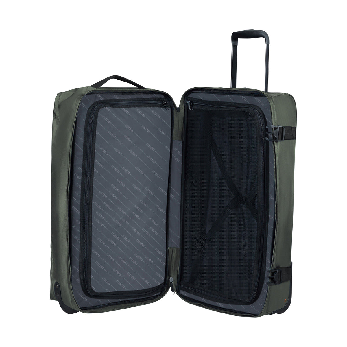 American Tourister Urban Track Medium Wheeled Duffle (27") in the color Dark Khaki.