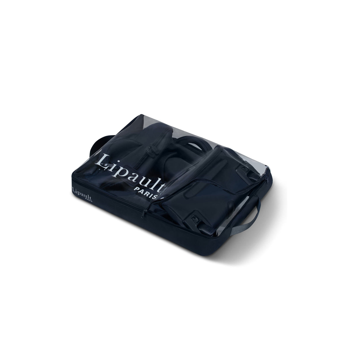 Lipault Foldable Plume Cabin in the color Midnight Blue.