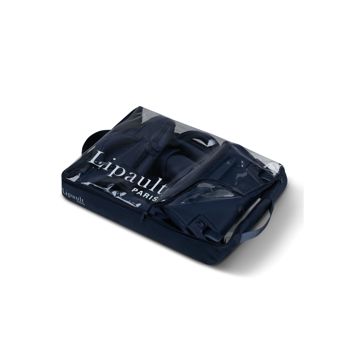 Lipault Foldable Plume Cabin in the color Navy.