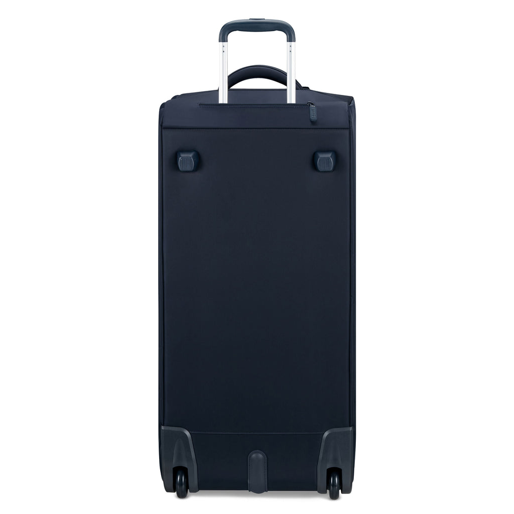 Lipault Foldable Plume Wheeled Duffle (78/29) in the color Midnight Blue.