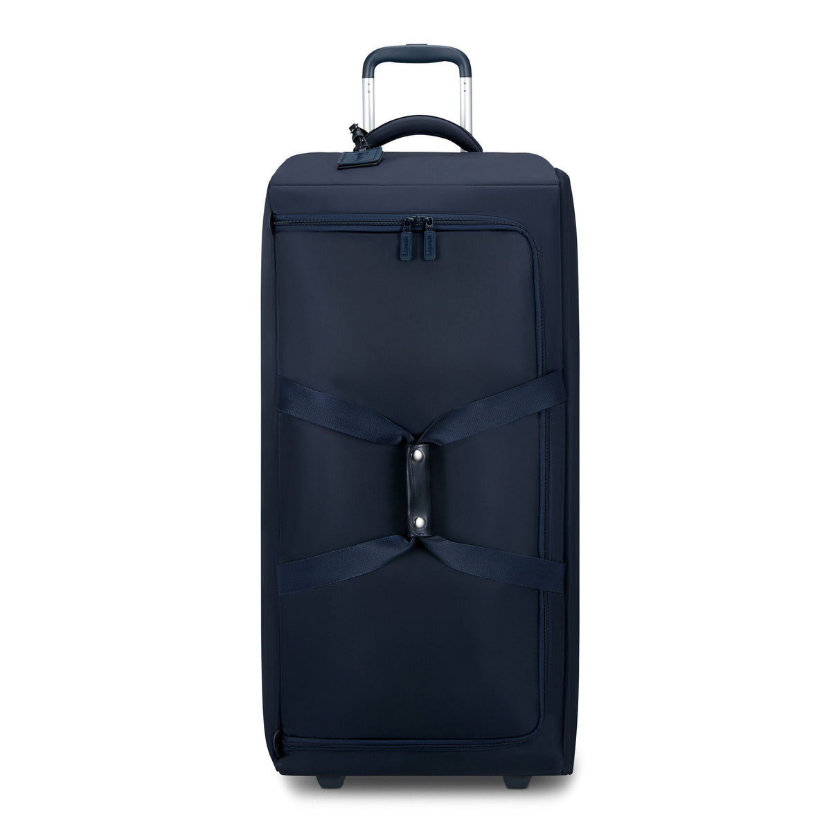Lipault Foldable Plume Wheeled Duffle (78/29) in the color Midnight Blue.