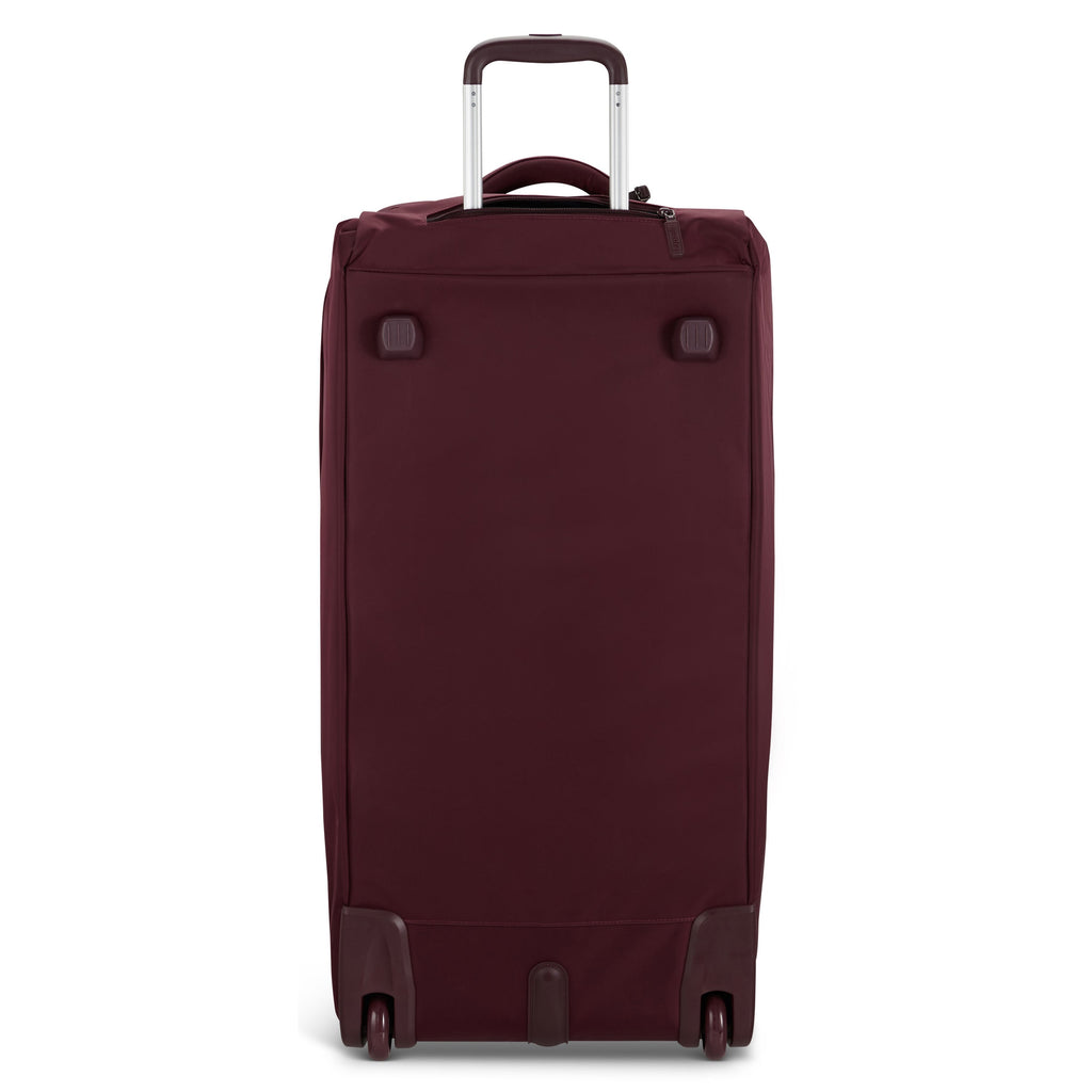 Lipault Foldable Plume Wheeled Duffle (78/29) in the color Bordeaux.