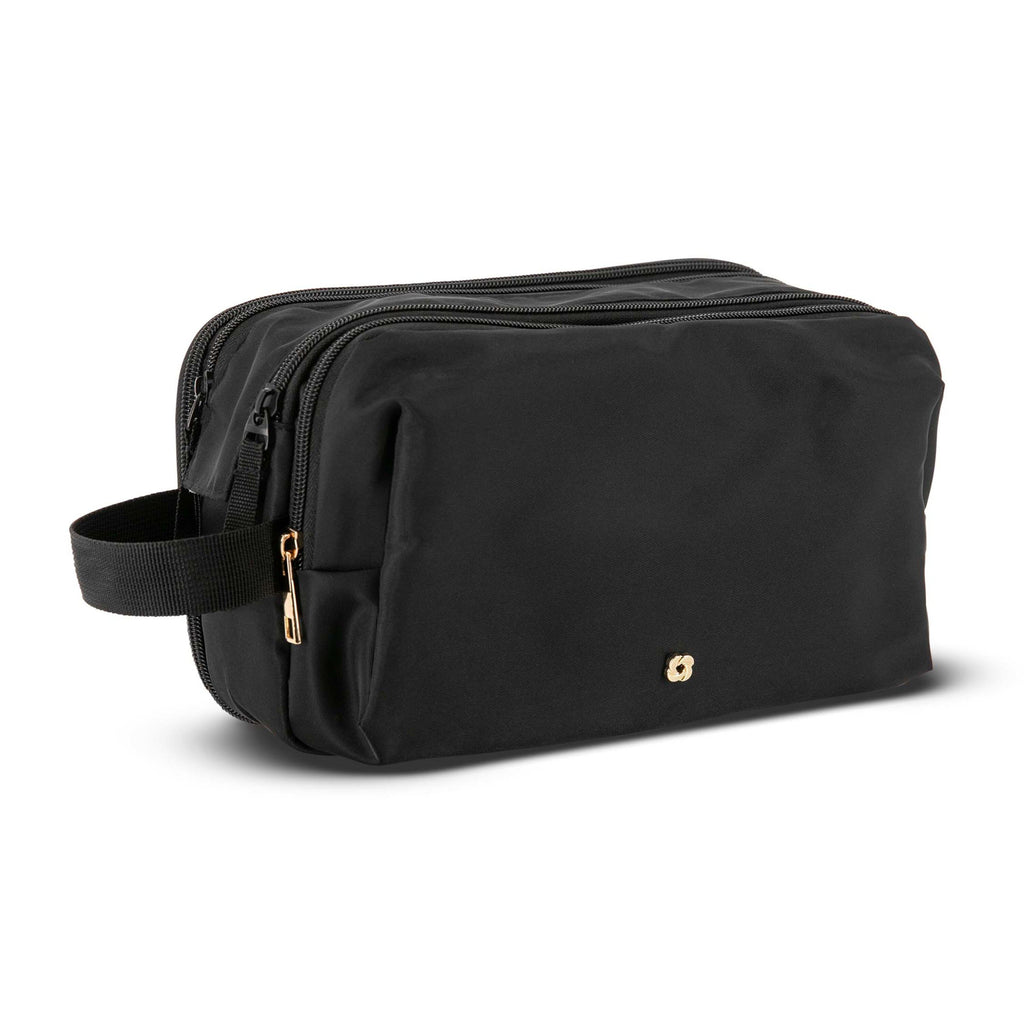 Samsonite Companion Bags - Top Zip Deluxe Ladies Travel Kit in the color Black.