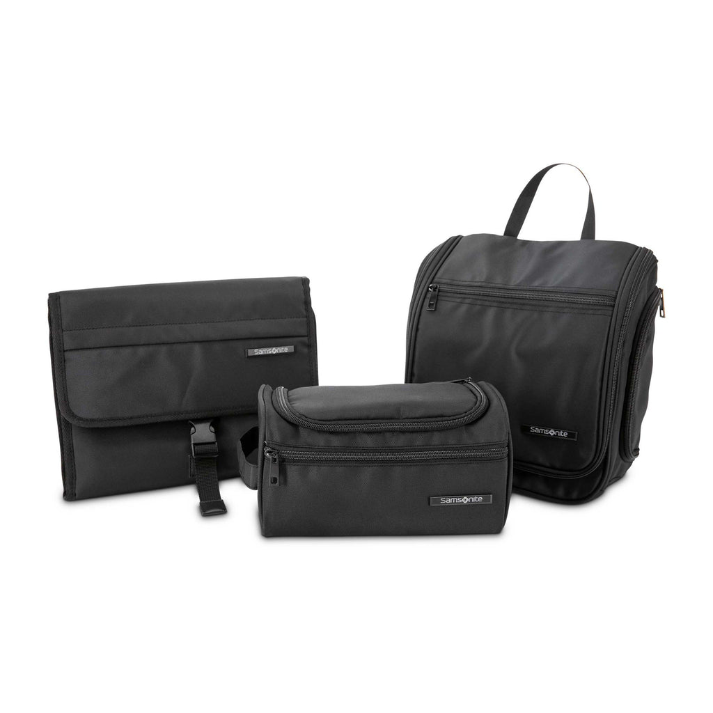 Samsonite Companion Bags - Top Zip Travel Kit in the color Black.