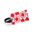 Samsonite Canadian Luggage ID Tag in the color Maple Leaf Red/White.