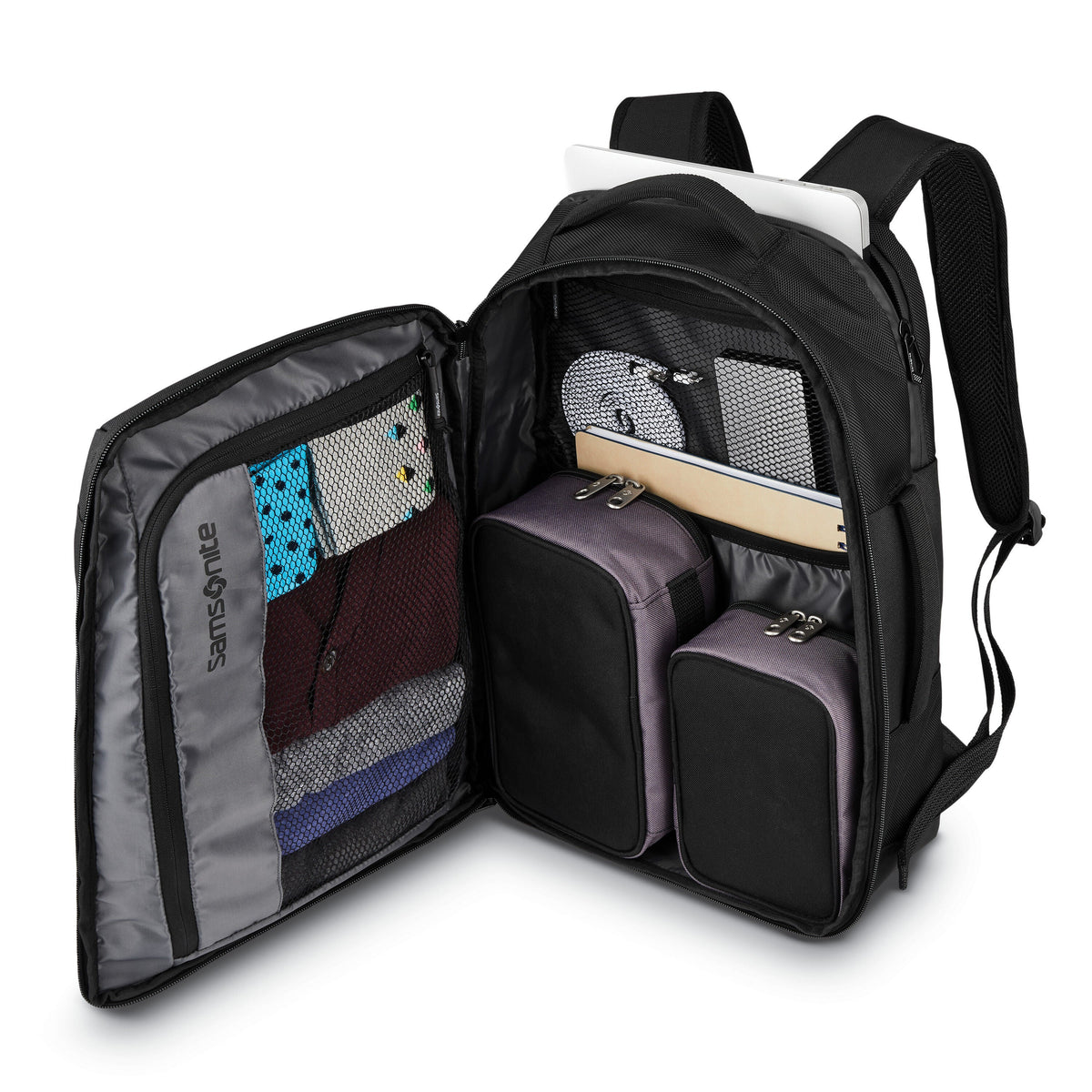 Samsonite Detour Travel Backpack in the color New Black.