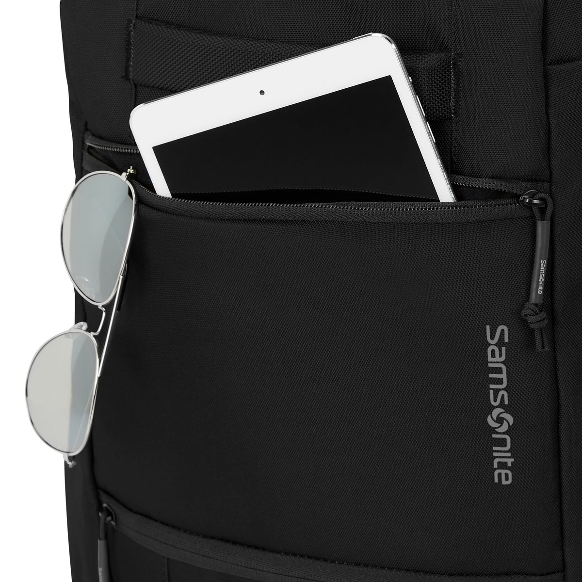 Samsonite Detour Travel Backpack in the color New Black.
