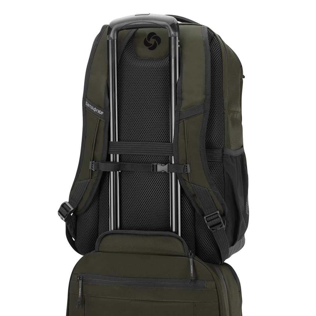Samsonite Detour Travel Backpack in the color Olive.